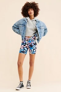 Year Of Ours Splash Printed Biker Shorts