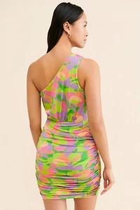 Saylor Sainte One-Shoulder Mini Dress