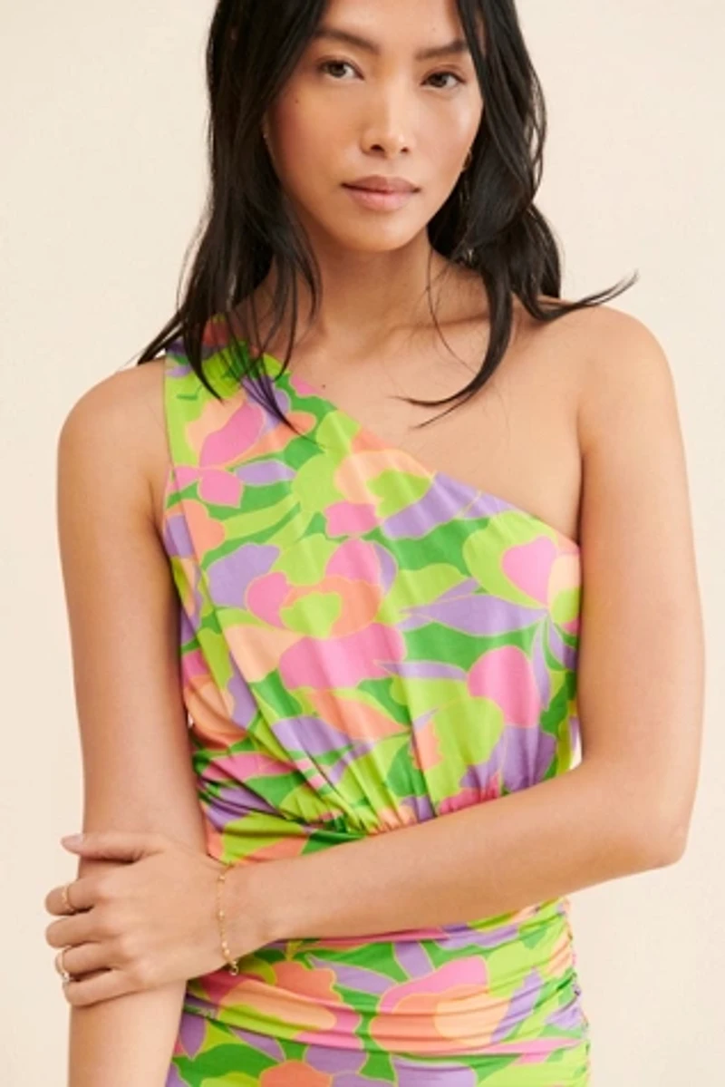 Saylor Sainte One-Shoulder Mini Dress