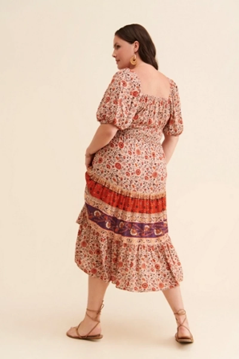 Spell & The Gypsy Printed Midi Corset Dress