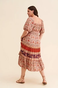 Spell & The Gypsy Printed Midi Corset Dress