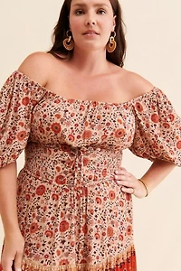 Spell & The Gypsy Printed Midi Corset Dress