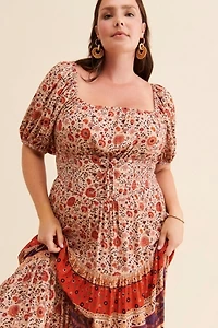 Spell & The Gypsy Printed Midi Corset Dress