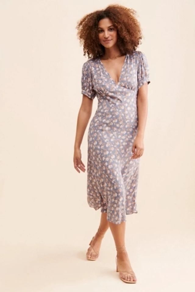 salvador midi dress free people Salvador Printed Midi Dress