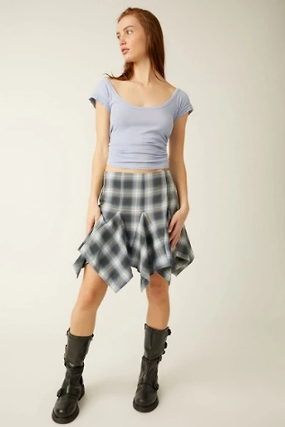 Xia Plaid Mini Skirt