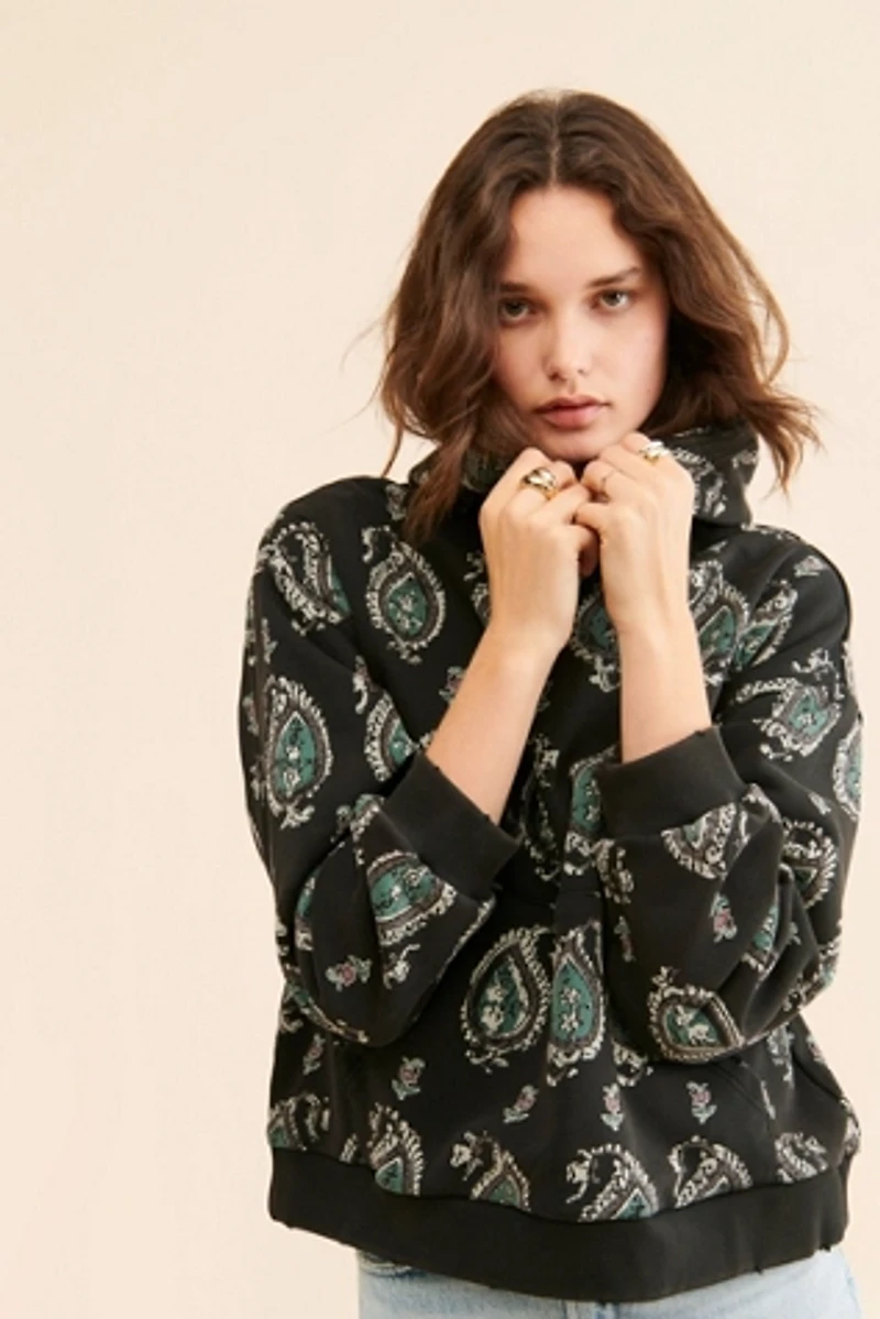 Found Monogram Printed Hoodie