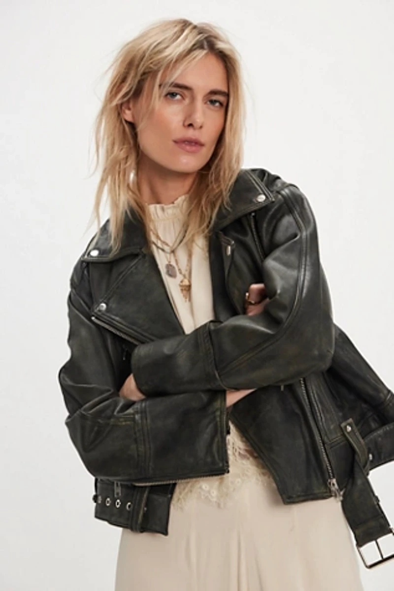 We The Free Mina Leather Jacket