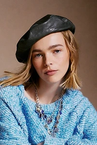 Leather Beret