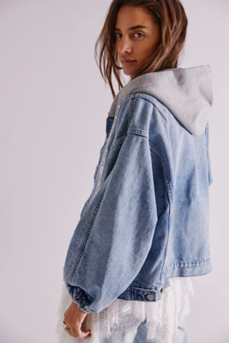 We The Free Iggy Hooded Denim Jacket