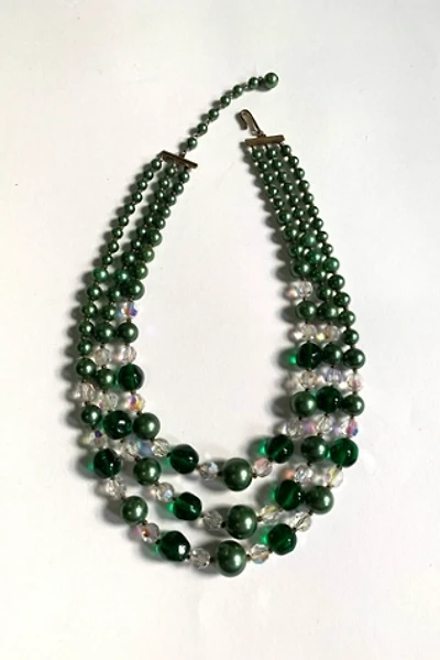 Vintage Mid-Century Triple Strand Necklace Selected by SharpLilTeeth