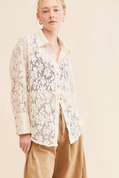 Your Dreams Lace Buttondown