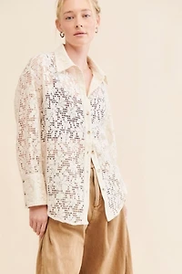 Your Dreams Lace Buttondown