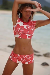 free-est Dixie Printed Swim Shortie