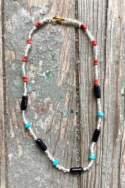 Vintage 1960s Czechoslovakian Glass Bead Necklace Selected by Cherry