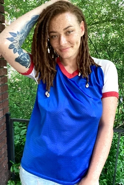 Vintage 1970s Nylon Mesh Athletic Shirt Selected by Cherry