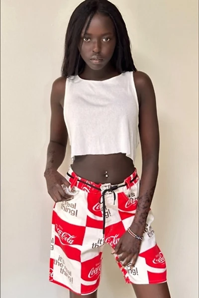 Vintage 1970's Coca-Cola All Over Print Boyfriend Shorts Selected By Afterlife Boutique