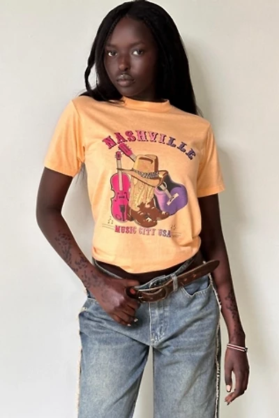 Vintage 1980's Nashville Music City USA Souvenir T-Shirt Selected By Afterlife Boutique