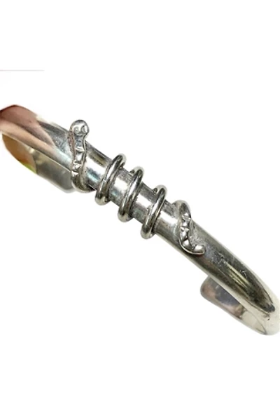 Vintage Sterling Silver Snake Cuff Bracelet Selected by Lux Revival