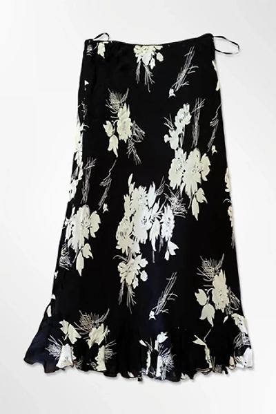 1990s Bias Cut Print Chiffon Skirt Selected By Ritual Vintage