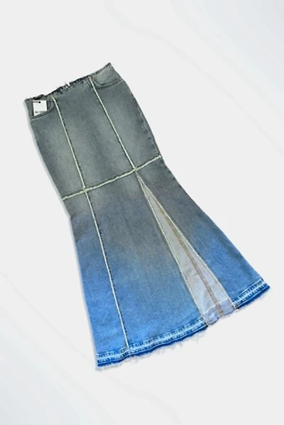 Vintage Reworked Patchwork Denim Maxi Skirt Selected By Ritual Vintage