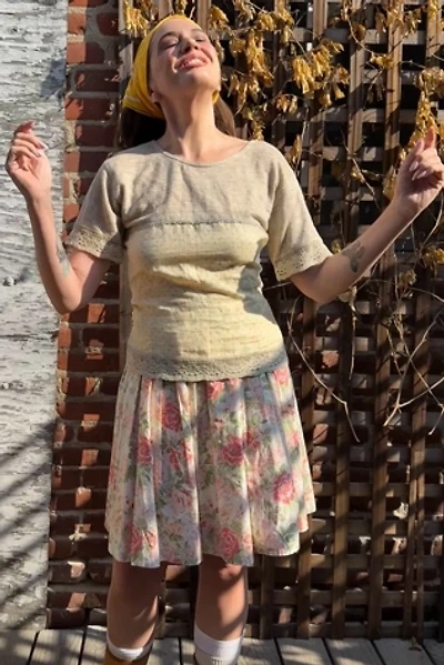 Vintage 1980s Laura Ashley Floral Full Skirt Selected by Personal Choice