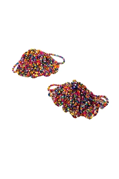 Vintage 1980a Rainbow Bead Earrings Selected by BusyLady Baca & The Goods