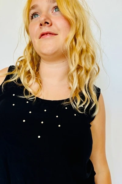 Vintage Rinestone Shell Blouse Selected by Atlantic Vintage