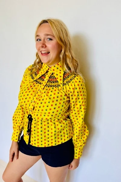 Vintage Peasant Blouse with Cinched Waist Selected by Atlantic Vintage