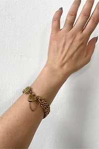 Antique Locking Heart  Bracelet Selected by MARMALADE