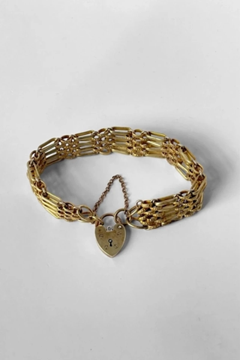 Antique Locking Heart  Bracelet Selected by MARMALADE