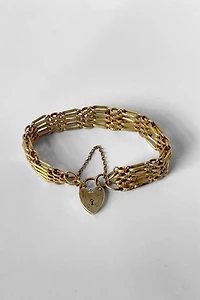Antique Locking Heart  Bracelet Selected by MARMALADE