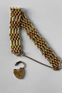 Antique Locking Heart  Bracelet Selected by MARMALADE
