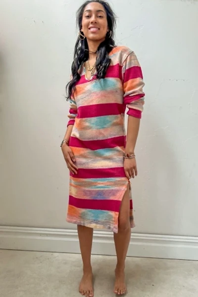 Vintage Cotton Knit Stripey Dress Selected by Anna Corinna