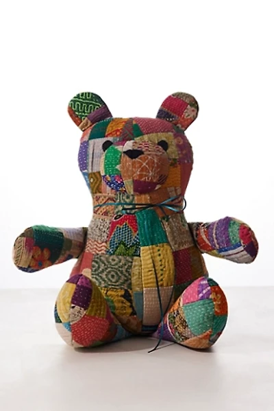 Vintage Patched Quilt Bear