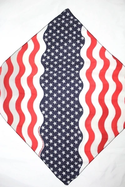 1980s American Flag Team USA Bandana Scarf Selected By Moons + Junes Vintage
