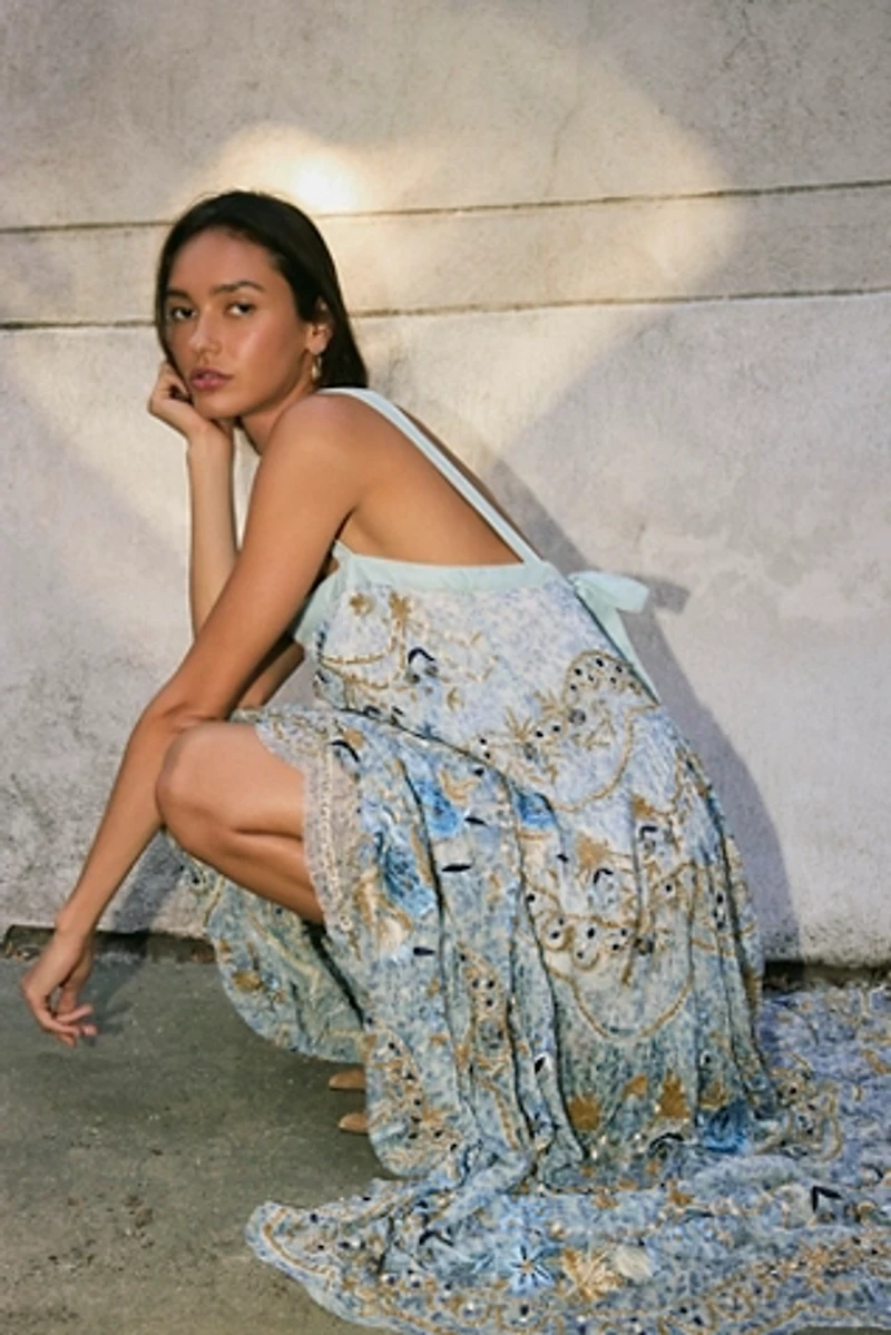 free people beach maxi dress Free People Beach Beige Slinky Halter Textured Maxi Dress – The Thrifty  Hippy main image 1