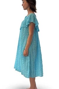 Blue Cotton Swing Dress Selected by Kikos Kloset