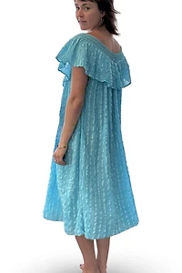Blue Cotton Swing Dress Selected by Kikos Kloset