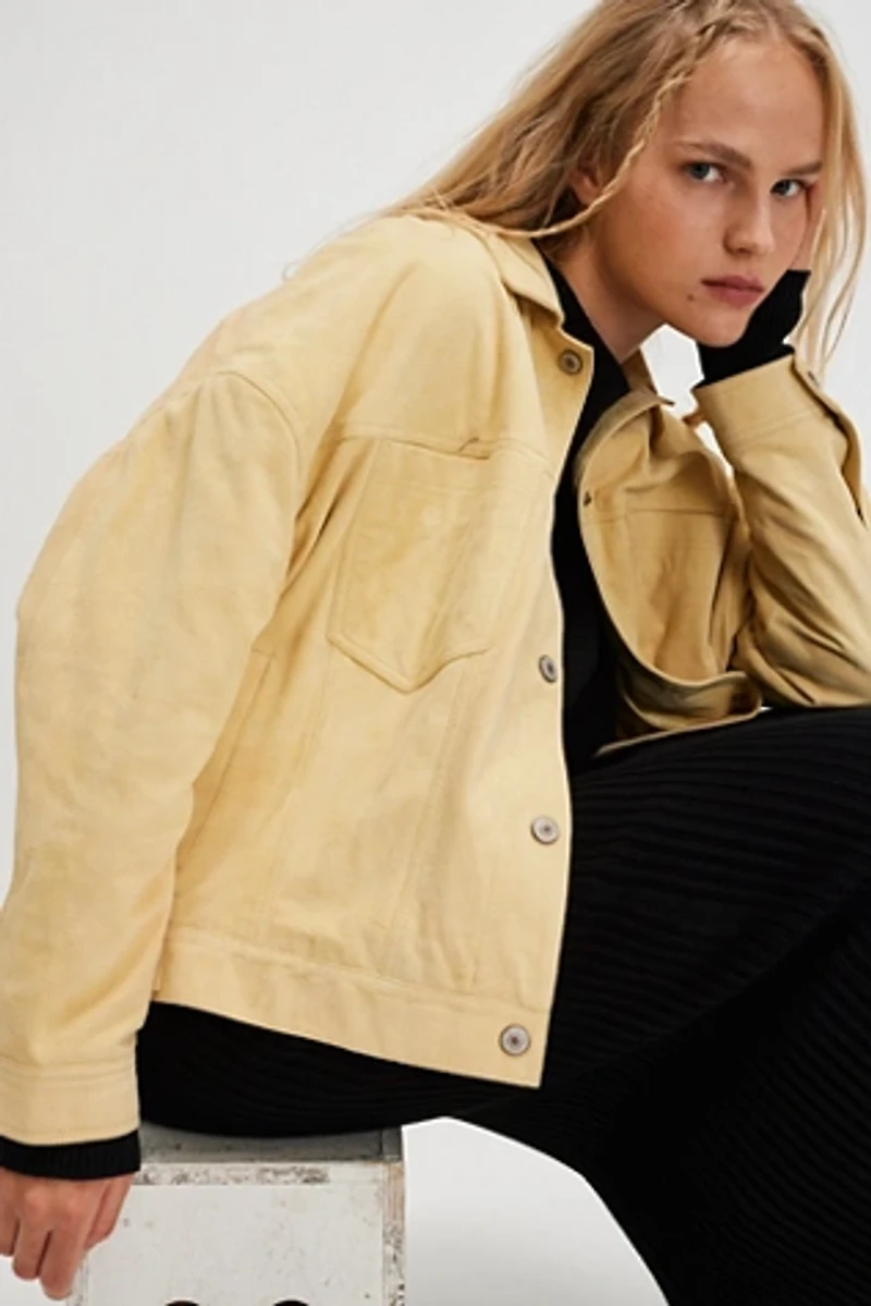 We The Free Opal Swing Suede Jacket