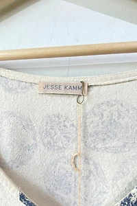 Jesse Kamm Cream Raw Silk Dress Selected by The Curatorial Dept.