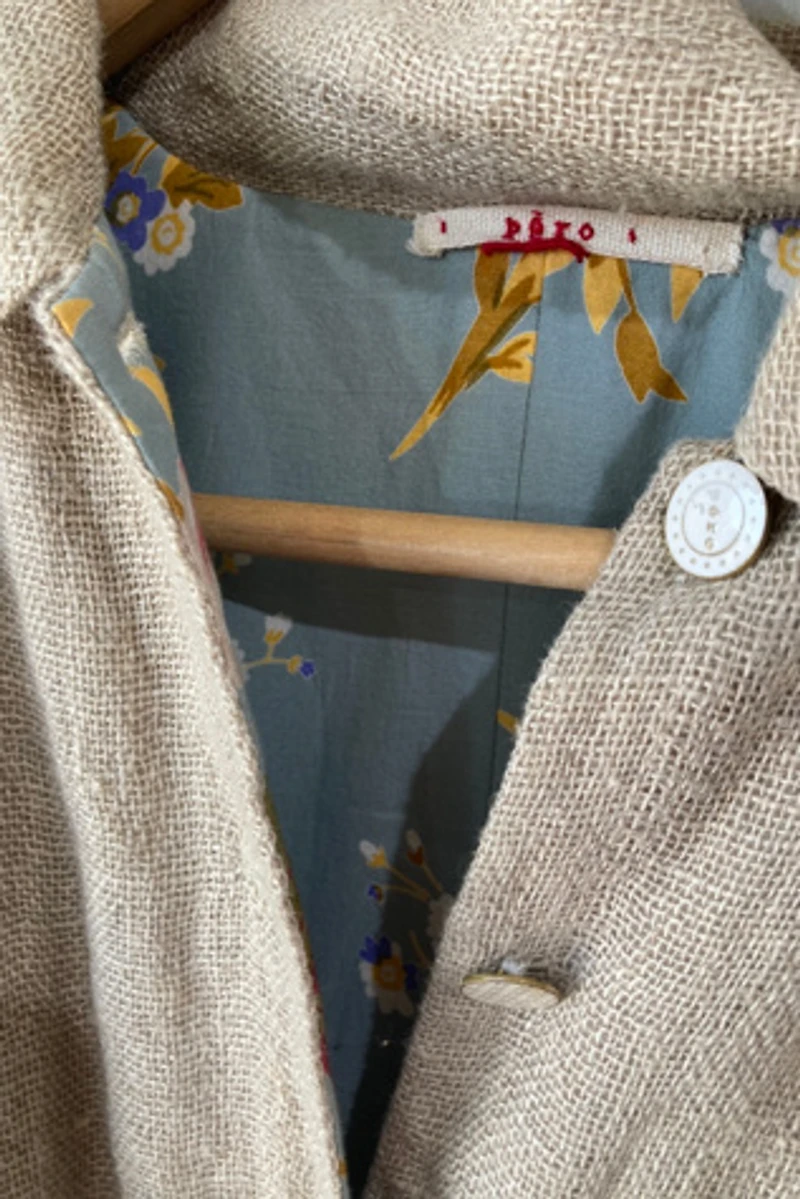 Pero Tan Burlap Reversible Coat Selected by The Curatorial Dept.