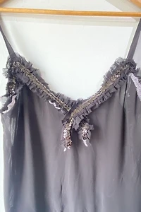 Comme des Garcons 2008 Black Sequin Cami Selected by The Curatorial Dept.