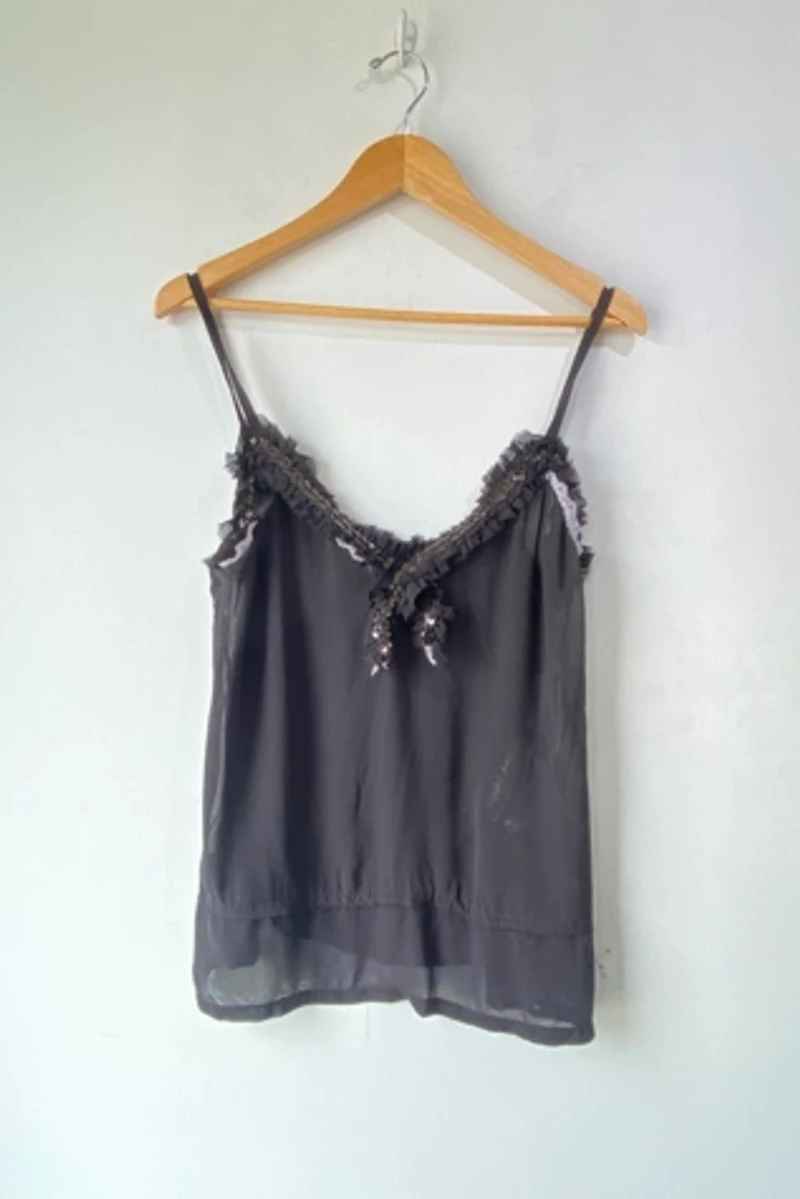 Comme des Garcons 2008 Black Sequin Cami Selected by The Curatorial Dept.