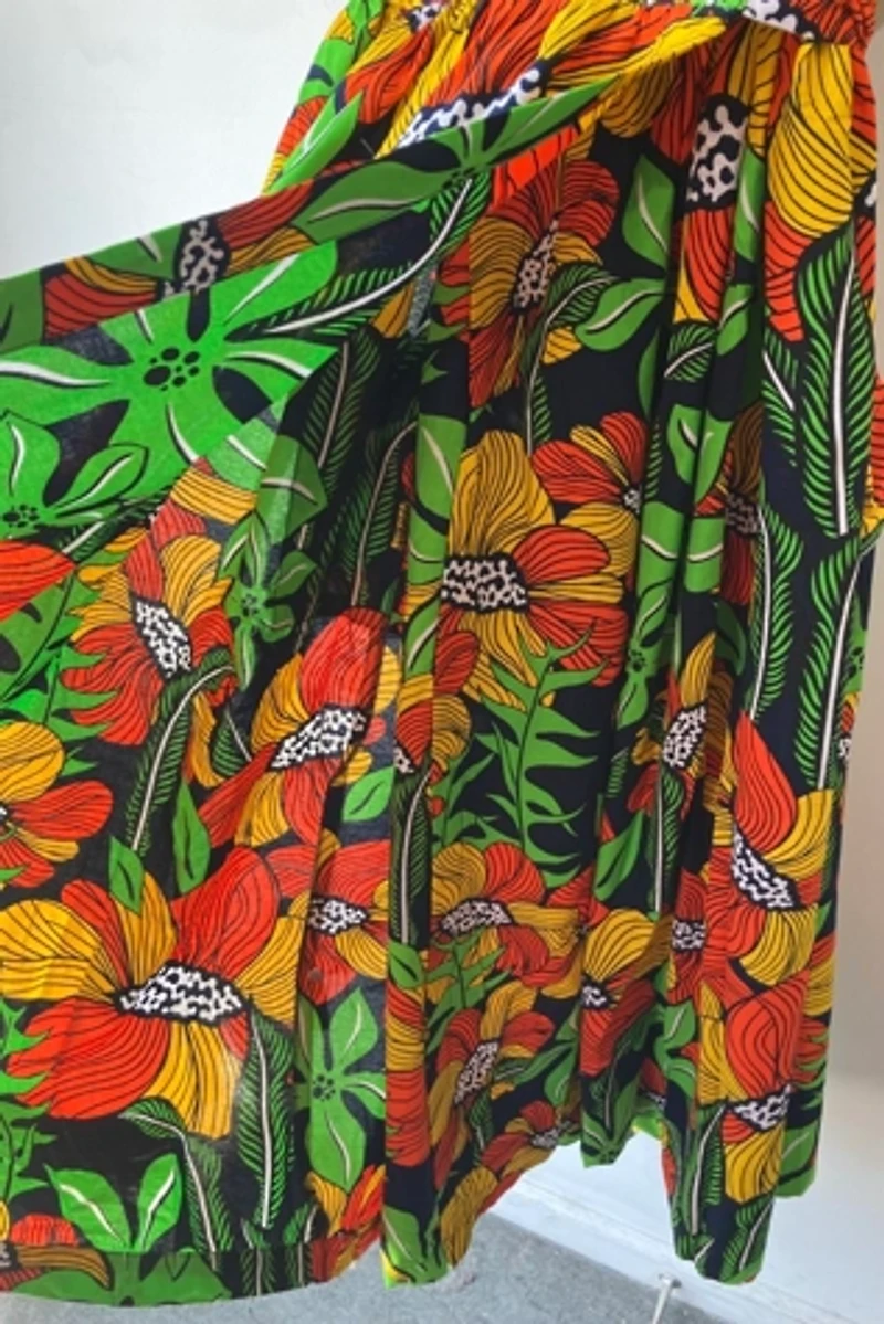 Yevu Floral Maxi Dress Selected by The Curatorial Dept.