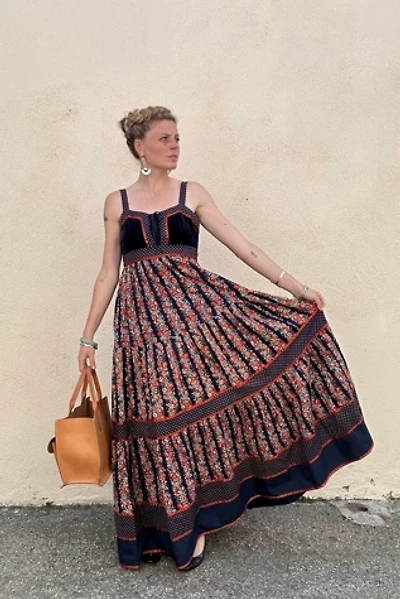 Vintage Gunne Sax Cabbage Rose Print Dress Selected by The Curatorial Dept.