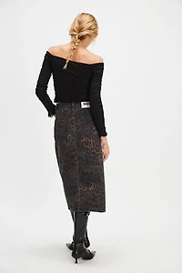 The Ragged Priest Dark Leopard Skirt