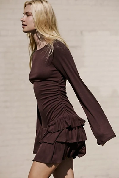 Good Feels Ruffle Long-Sleeve Mini Dress