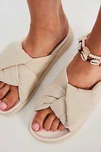 Jordy Linen Knot Sandals