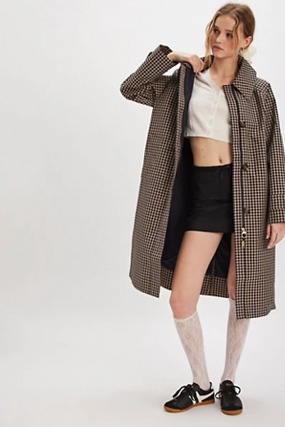 Barbour Nadine Checked Showerproof Car Coat