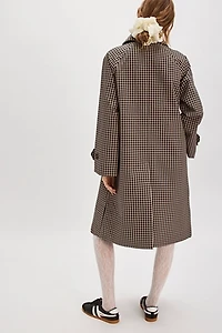 Barbour Nadine Checked Showerproof Car Coat